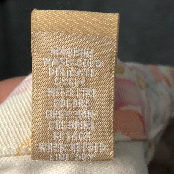 Kate Hill floral denim jacket-size 14P - Picture 8 of 8